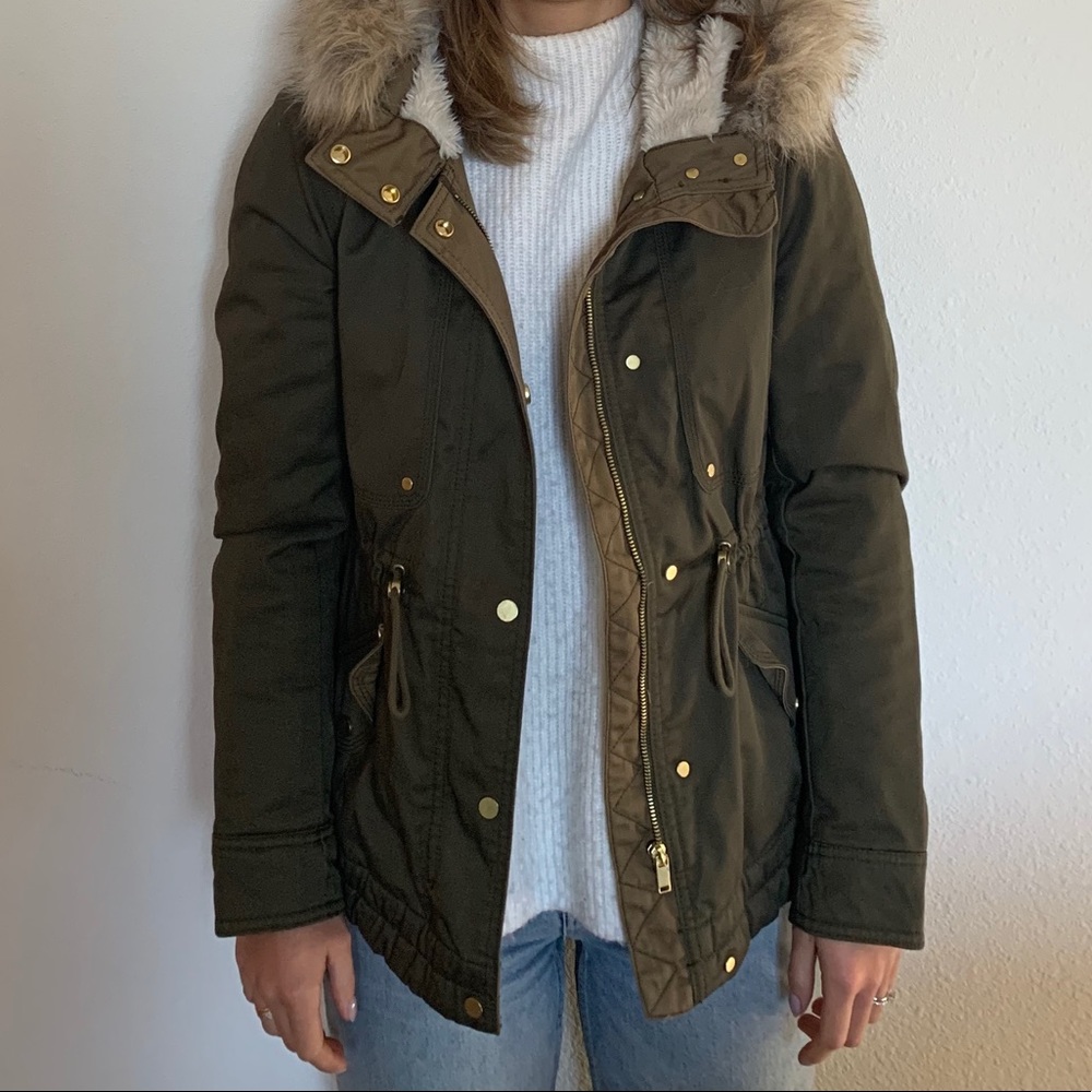 Faux fur jacket